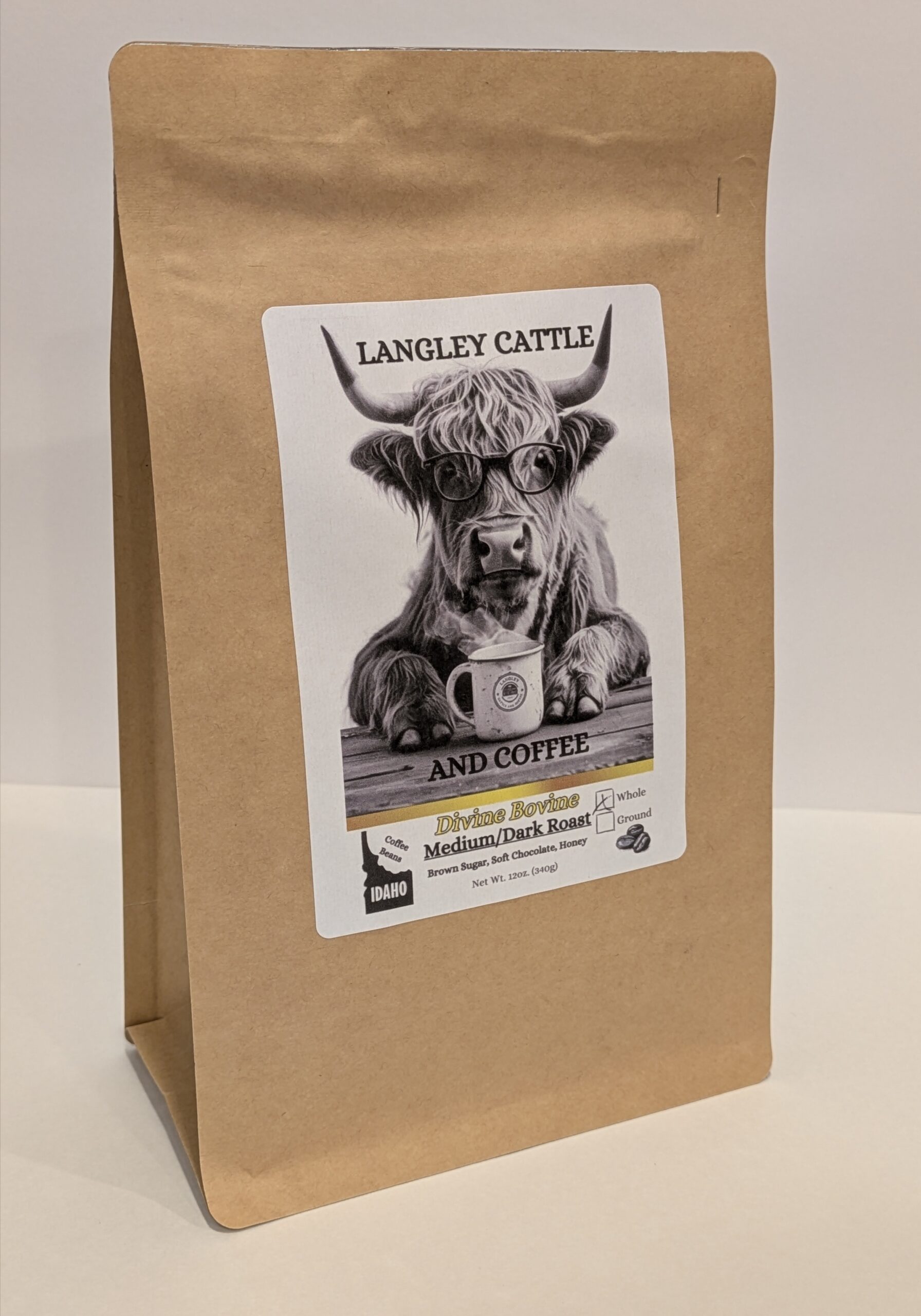 Divine Bovine - Medium/Dark Roast - Brown Sugar, Soft Chocolate, Honey - Subscription 1 Divine Bovine - Medium/Dark Roast - Brown Sugar, Soft Chocolate, Honey - Subscription
