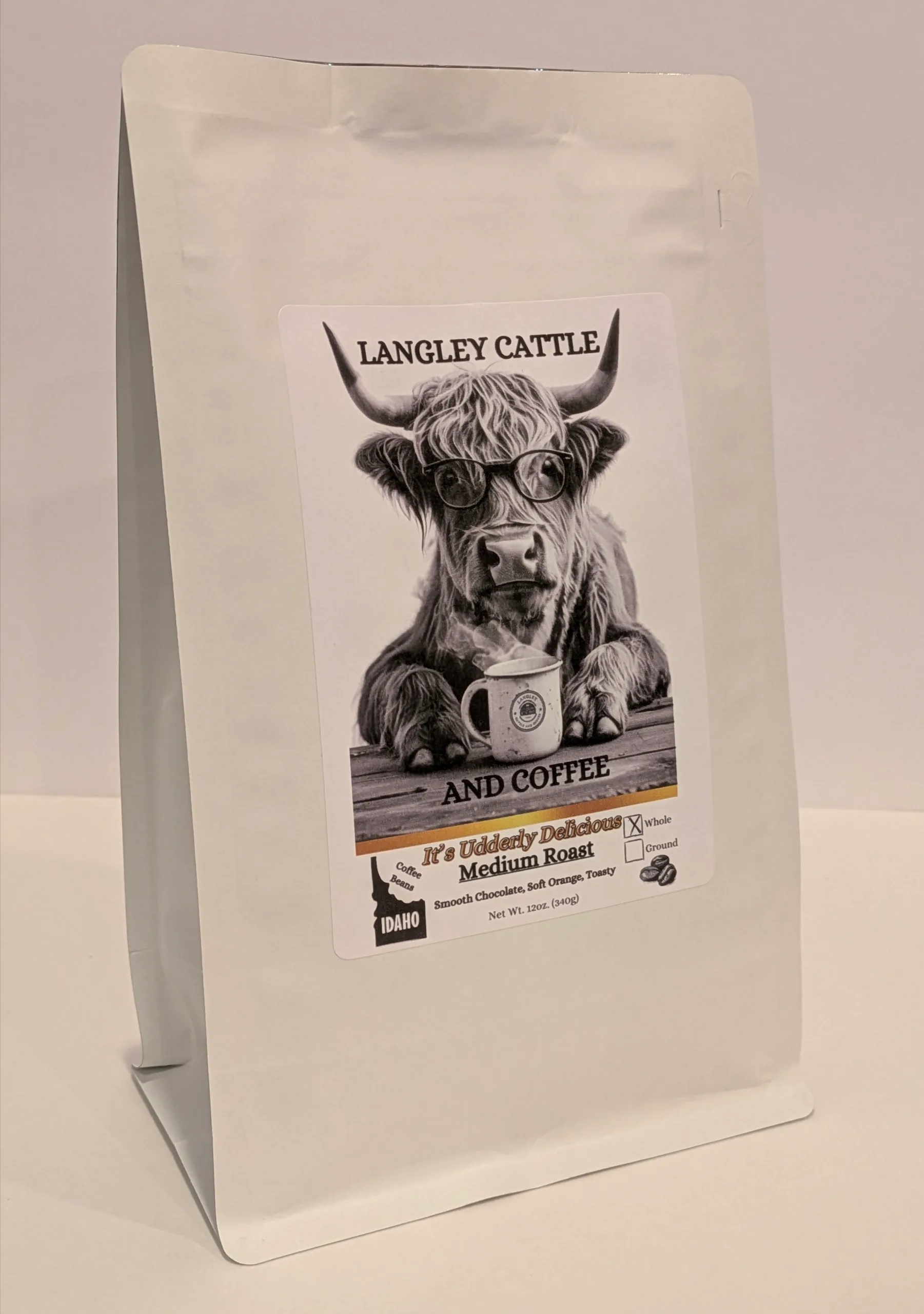 It's Udderly Delicious - Medium Roast - Smooth Chocolate, Soft Orange, Toasty